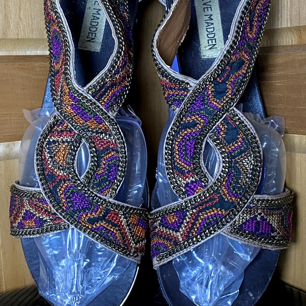 Afrohemian Western Naturecore Y2K Steve Madden Embellished Sandals